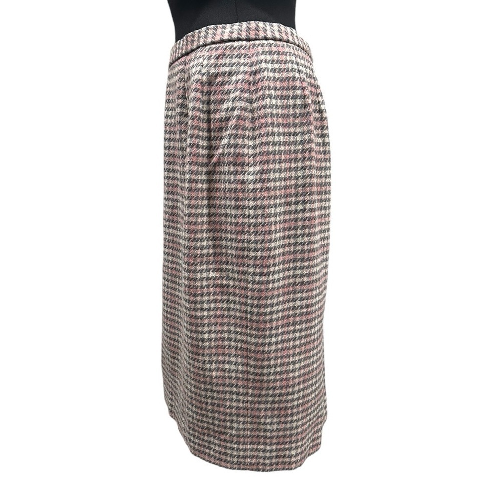 Vintage Pendleton 100% Virgin Wool Plaid Pencil Skirt Size 14 - Picture 4 of 13